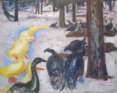 Ducks and Turkeys by Edvard Munch